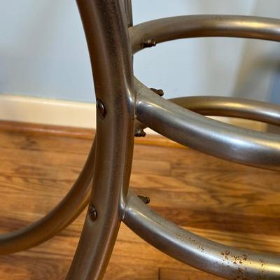 LOT 65A: Vintage Chrome & Formica Dining Table w/ Chairs