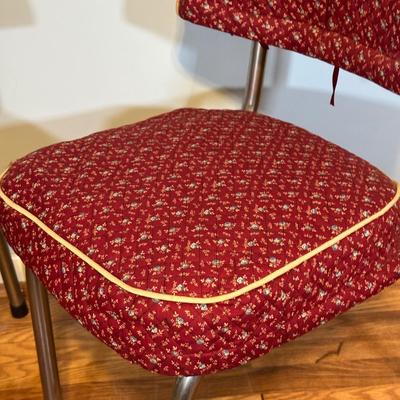 LOT 65A: Vintage Chrome & Formica Dining Table w/ Chairs