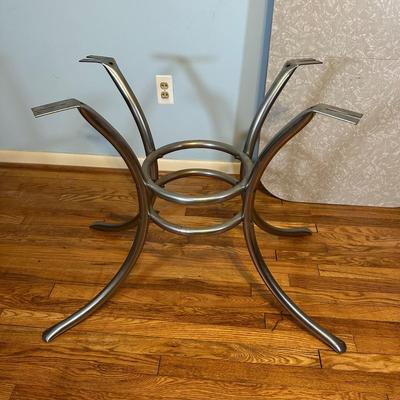 LOT 65A: Vintage Chrome & Formica Dining Table w/ Chairs