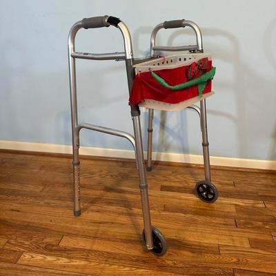 LOT 70A: Lumex 4 Wheel Walker, Crutches & More
