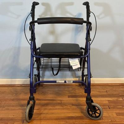 LOT 70A: Lumex 4 Wheel Walker, Crutches & More