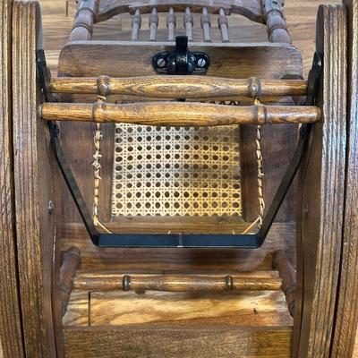LOT 71A: Antique Convertible High Chair To Rocker Chair
