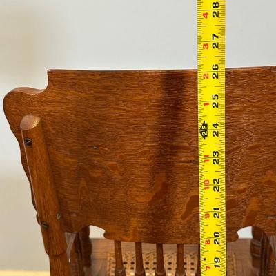 LOT 71A: Antique Convertible High Chair To Rocker Chair