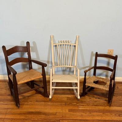 LOT 72A: Vintage Children’s Rocking Chairs