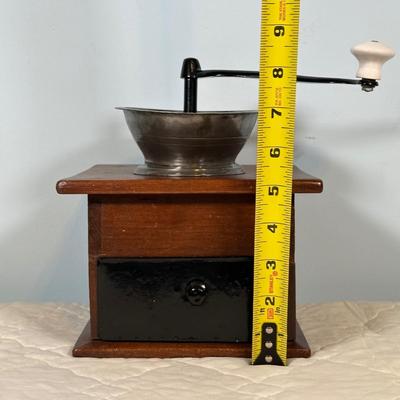 LOT 75A: Antique Wooden Coffee Grinder