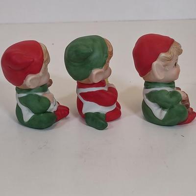 LOT 87D: Porcelain Sets: Nativity, Altar "Mice" and Elves