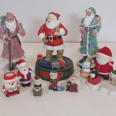 LOT 96 D: Various Santa Figurines