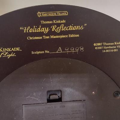 LOT 104D: Hawthorne Village Thomas Kinkaid "Holiday Reflections" Lighted Musical Tree