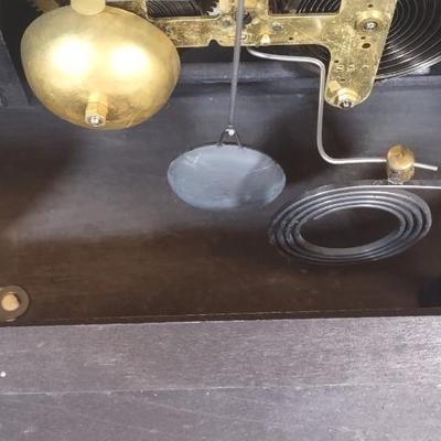 LOT 105D: Antique Seth Thomas Mantle Clock Adamantine 6 Pillar Lion Heads