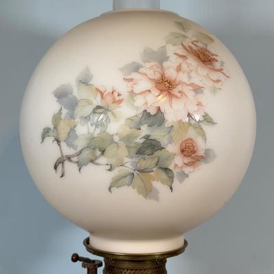 LOT 121L: Vintage Brass & Marble Table Lamp