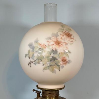 LOT 121L: Vintage Brass & Marble Table Lamp