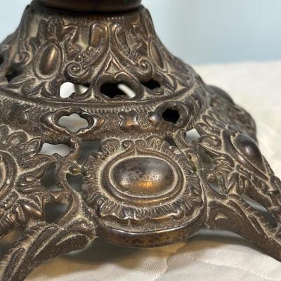 LOT 121L: Vintage Brass & Marble Table Lamp