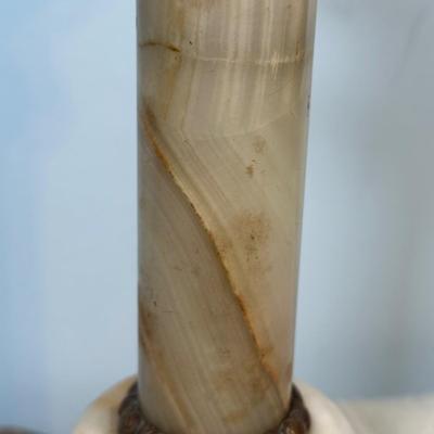 LOT 121L: Vintage Brass & Marble Table Lamp