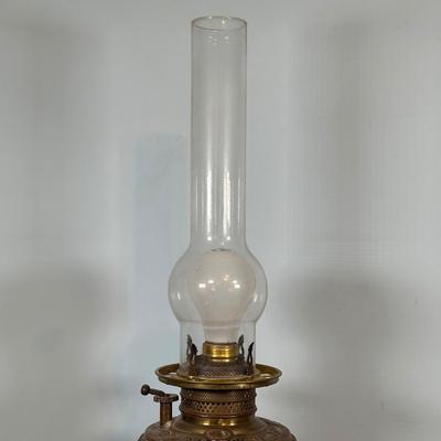 LOT 121L: Vintage Brass & Marble Table Lamp