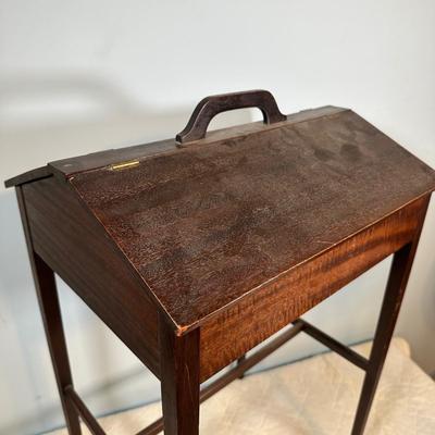 LOT 123L: Vintage Cabinet & Sewing/Crafting Supplies