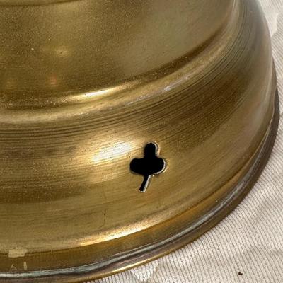 LOT 124A: Pair Of Vintage Lovell & Company Brass Oil Lamps