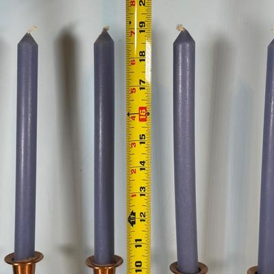 LOT 125A: Vintage Copper & Brass Candle Holders