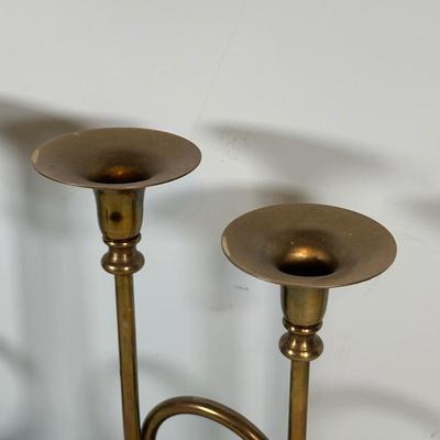 LOT 125A: Vintage Copper & Brass Candle Holders