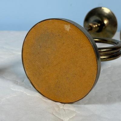 LOT 125A: Vintage Copper & Brass Candle Holders