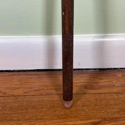 LOT 128B: Vintage Hand Painted Wooden Butter Churn