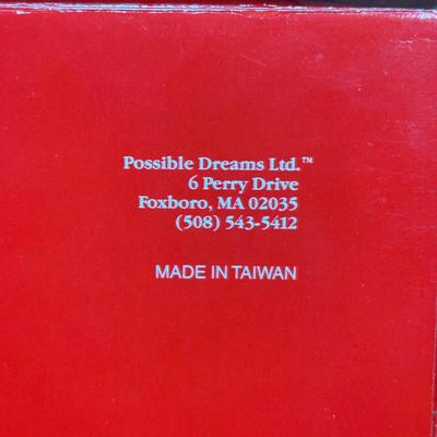 LOT 133B: Two Vintage Possible Dreams Clothtique Santa Figurines w/ Box