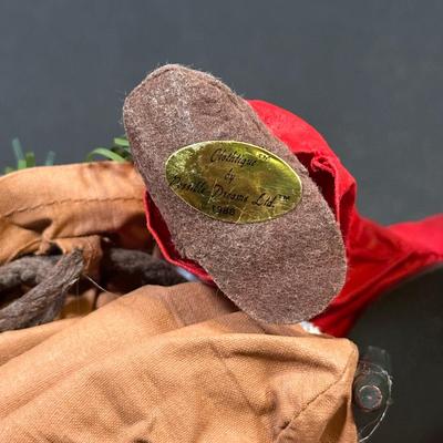 LOT 133B: Two Vintage Possible Dreams Clothtique Santa Figurines w/ Box