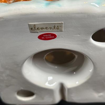 LOT 134B: Vintage Elements 12 Piece Holiday Village Set w/ Box