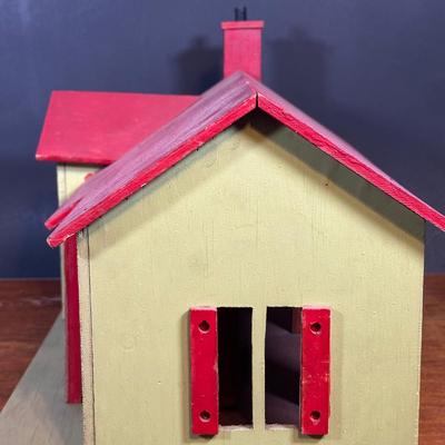 LOT 135L: Vintage Handmade Wooden Doll House