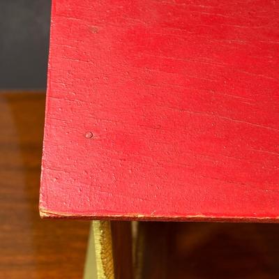 LOT 135L: Vintage Handmade Wooden Doll House