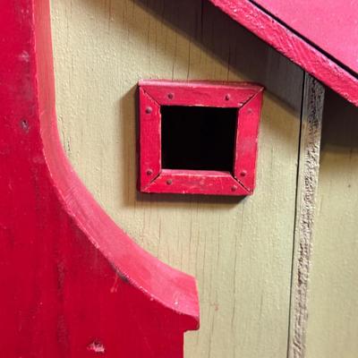 LOT 135L: Vintage Handmade Wooden Doll House