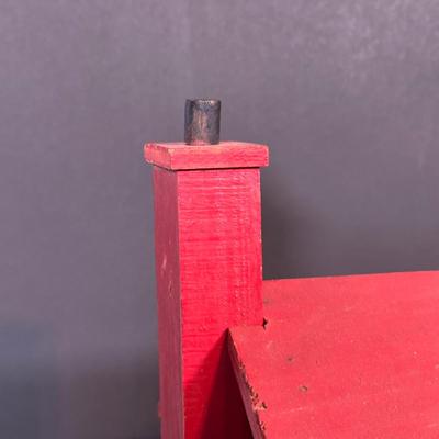 LOT 135L: Vintage Handmade Wooden Doll House