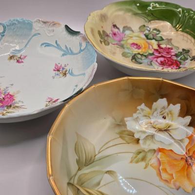 LOT 145L: Ten Flowered Serving Bowls Just in Time for Spring!