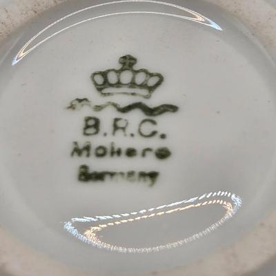 LOT 149L: Variety of Styles and Sizes of Plates Including Oval Trinket Dish from Austria and Flowered Dishes from Czechoslovakia