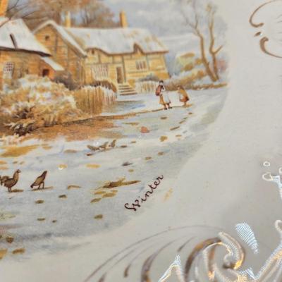 LOT 149L: Variety of Styles and Sizes of Plates Including Oval Trinket Dish from Austria and Flowered Dishes from Czechoslovakia