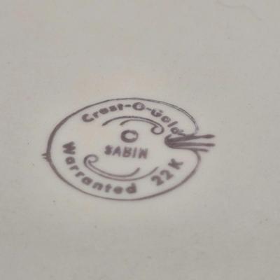 LOT 149L: Variety of Styles and Sizes of Plates Including Oval Trinket Dish from Austria and Flowered Dishes from Czechoslovakia