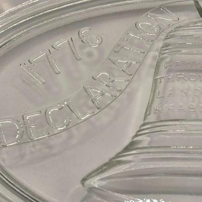 LOT 151L: 1776-1976!!!!!! Bicentennial Plates, Crock, & Brick