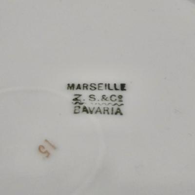 LOT 152L: Austria Hub Hand-painted Plate and More Flowered Plates