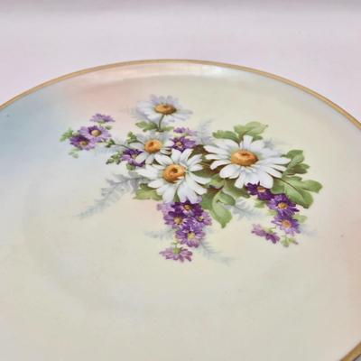 LOT 152L: Austria Hub Hand-painted Plate and More Flowered Plates