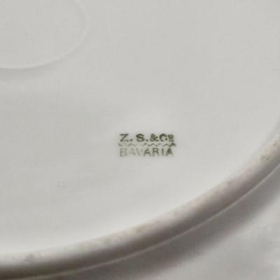 LOT 152L: Austria Hub Hand-painted Plate and More Flowered Plates