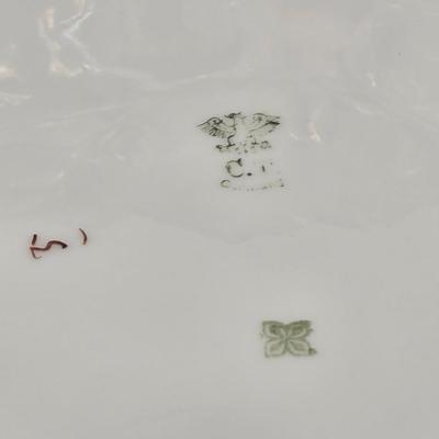 LOT 152L: Austria Hub Hand-painted Plate and More Flowered Plates