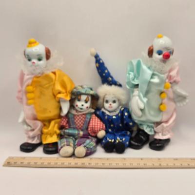 LOT 153L: Stop Clowning Around! Various Styles and Sizes of Clowns