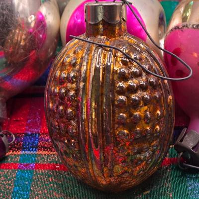 LOT 154L: Vintage Shiny Brite Christmas Ornaments and Others Made in West Germany, Poland, and USA