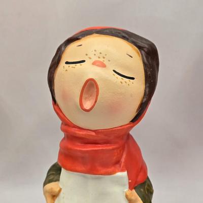 LOT 155L: Here We Come-A-Caroling. Vintage Caroling Figures