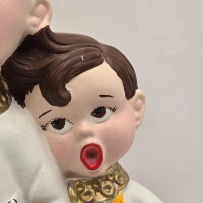 LOT 155L: Here We Come-A-Caroling. Vintage Caroling Figures