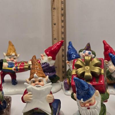 LOT 158L: Hard Working Elf Figurines