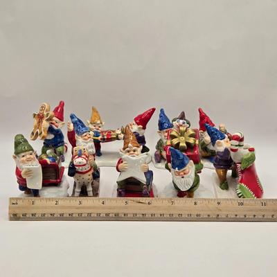 LOT 158L: Hard Working Elf Figurines