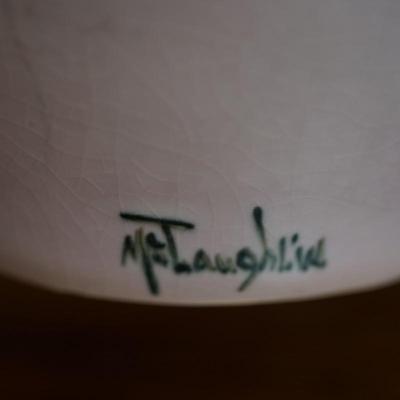 RARE 1920's WELLER HAND PAINTED /IRIS'S 15" VASE SIGNED SARAH REID MCLAUGLIN