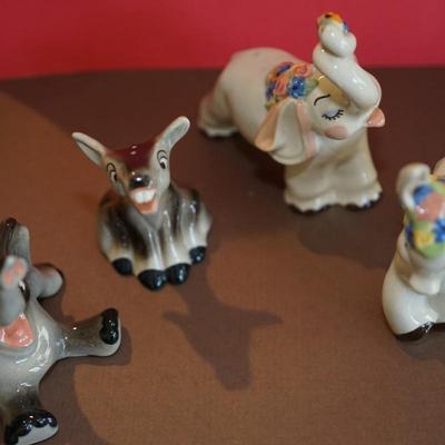 CERAMIC ARTS STUDIO CHARACERS. DONKEYS AND ELEPHANTS.