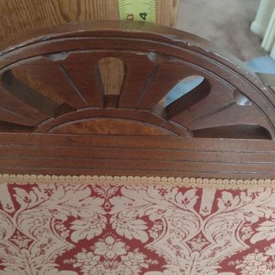 Vintage Eastlake Upholstered Bench