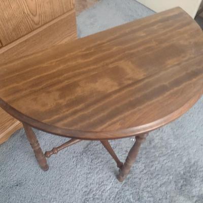 Demilune Wood Table